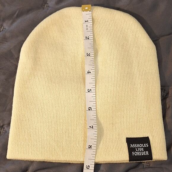 ALF Beanie UNISEX OSFM Cream Streetwear Outdoor Skater Punk Skatelife Grunge - Picture 3 of 4